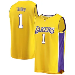 Adou Thiero Los Angeles Lakers Men's Fast Break Jersey - Icon Edition - Gold
