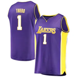 Adou Thiero Los Angeles Lakers Youth Fast Break Jersey - Statement Edition - Purple