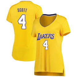 Byron Scott Los Angeles Lakers Women's Fast Break Jersey - Icon Edition - Gold