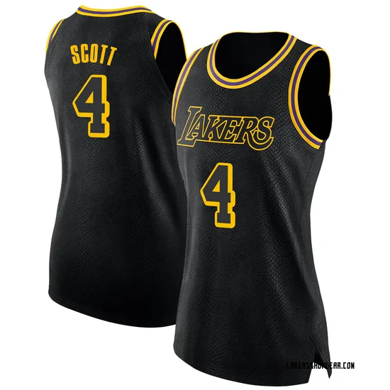 Byron Scott Los Angeles Lakers Women's Swingman Jersey - City Edition - Black