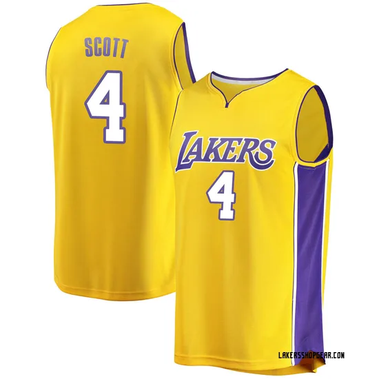 Byron Scott Los Angeles Lakers Youth Fast Break Jersey - Icon Edition - Gold