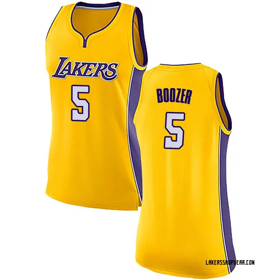 Carlos Boozer Los Angeles Lakers Women's Swingman Jersey - Icon Edition - Yellow
