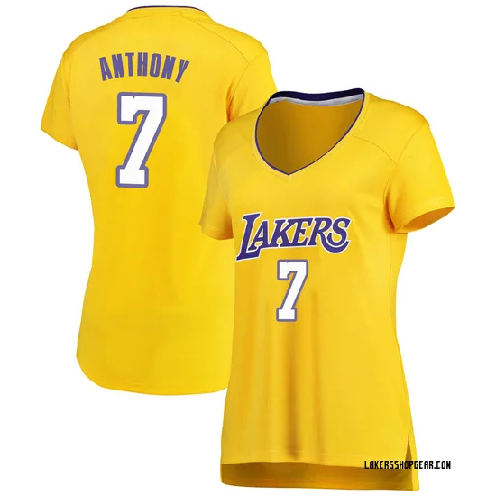 Carmelo Anthony Los Angeles Lakers Women's Fast Break Jersey - Icon Edition - Gold