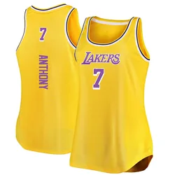 Carmelo Anthony Los Angeles Lakers Women's Fast Break Movement Tank Jersey - Icon Edition - Gold