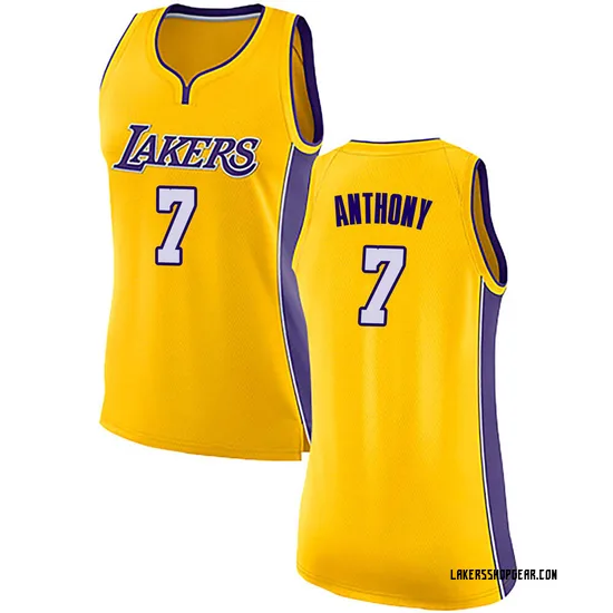 Carmelo Anthony Los Angeles Lakers Women's Swingman Jersey - Icon Edition - Yellow