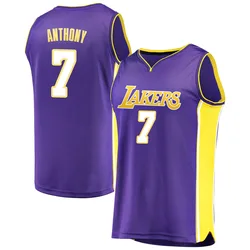 Carmelo Anthony Los Angeles Lakers Youth Fast Break Jersey - Statement Edition - Purple