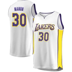 Chris Manon Los Angeles Lakers Men's Fast Break Jersey - Association Edition - White