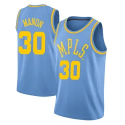 Chris Manon Los Angeles Lakers Men's Swingman Hardwood Classics Jersey - Blue