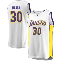 Chris Manon Los Angeles Lakers Youth Fast Break Jersey - Association Edition - White