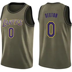 Collin Sexton Los Angeles Lakers Youth Swingman Salute to Service Jersey - Green