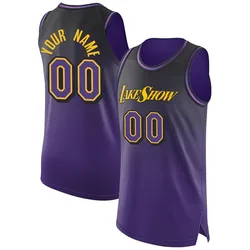 Custom Los Angeles Lakers Men's Authentic 2024/25 City Edition Jersey - Purple