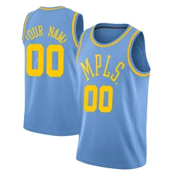 Custom Los Angeles Lakers Men's Swingman Hardwood Classics Jersey - Blue