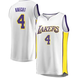 Dalton Knecht Los Angeles Lakers Men's Fast Break Jersey - Association Edition - White
