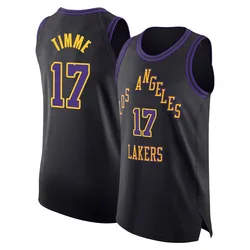 Drew Timme Los Angeles Lakers Men's Authentic 2023/24 City Edition Jersey - Black