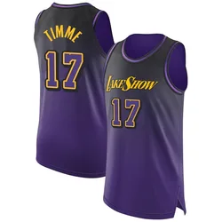 Drew Timme Los Angeles Lakers Men's Authentic 2024/25 City Edition Jersey - Purple