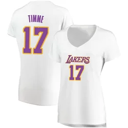 Drew Timme Los Angeles Lakers Women's Fast Break Jersey - Association Edition - White