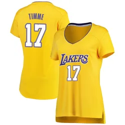 Drew Timme Los Angeles Lakers Women's Fast Break Jersey - Icon Edition - Gold