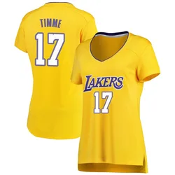 Drew Timme Los Angeles Lakers Women's Fast Break Jersey - Icon Edition - Gold