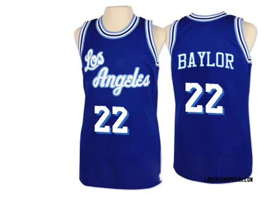 Elgin Baylor Los Angeles Lakers Men's Authentic Throwback Jersey - Blue