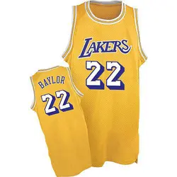 Elgin Baylor Los Angeles Lakers Men's Authentic Throwback Jersey - Gold