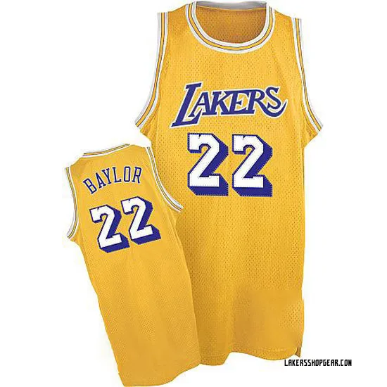 Elgin Baylor Los Angeles Lakers Men's Swingman Throwback Jersey - Gold