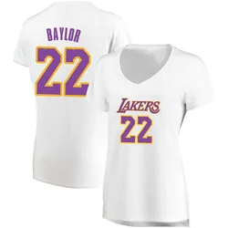 Elgin Baylor Los Angeles Lakers Women's Fast Break Jersey - Association Edition - White