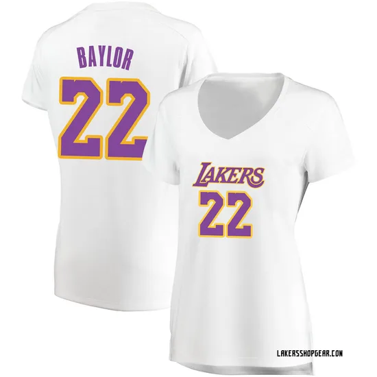 Elgin Baylor Los Angeles Lakers Women's Fast Break Jersey - Association Edition - White