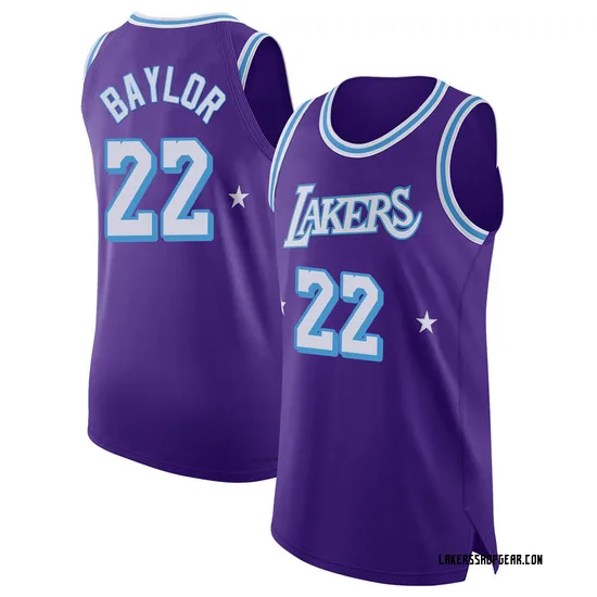 Elgin Baylor Los Angeles Lakers Youth Authentic 2021/22 Jersey - City Edition - Purple