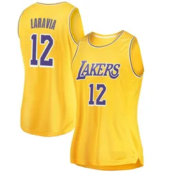 Jake LaRavia Los Angeles Lakers Women's Swingman 2018/19 Jersey - Icon Edition - Gold