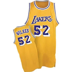 Jamaal Wilkes Los Angeles Lakers Men's Authentic Throwback Jersey - Gold