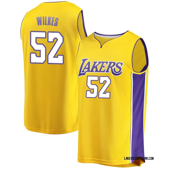 Jamaal Wilkes Los Angeles Lakers Men's Fast Break Jersey - Icon Edition - Gold