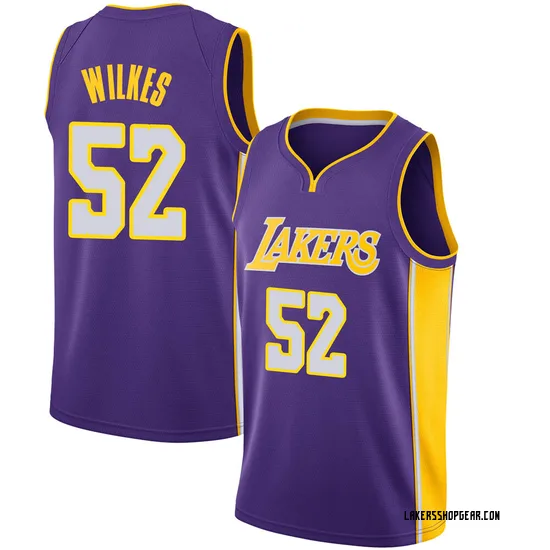 Jamaal Wilkes Los Angeles Lakers Men's Swingman Jersey - Statement Edition - Purple