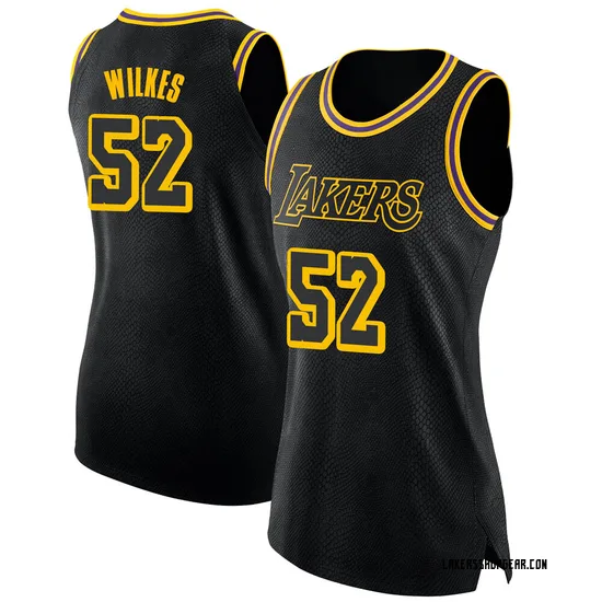 Jamaal Wilkes Los Angeles Lakers Women's Swingman Jersey - City Edition - Black