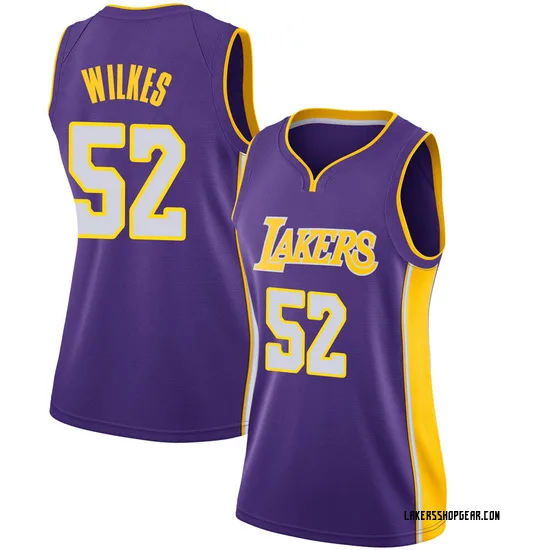 Jamaal Wilkes Los Angeles Lakers Women's Swingman Jersey - Statement Edition - Purple