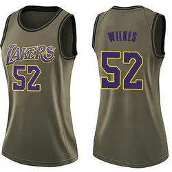 Jamaal Wilkes Los Angeles Lakers Women's Swingman Salute to Service Jersey - Green