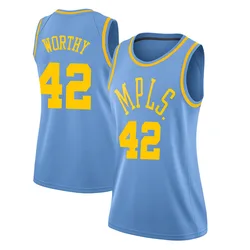 James Worthy Los Angeles Lakers Women's Swingman Hardwood Classics Jersey - Blue