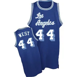 Jerry West Los Angeles Lakers Men's Authentic Throwback Jersey - Blue