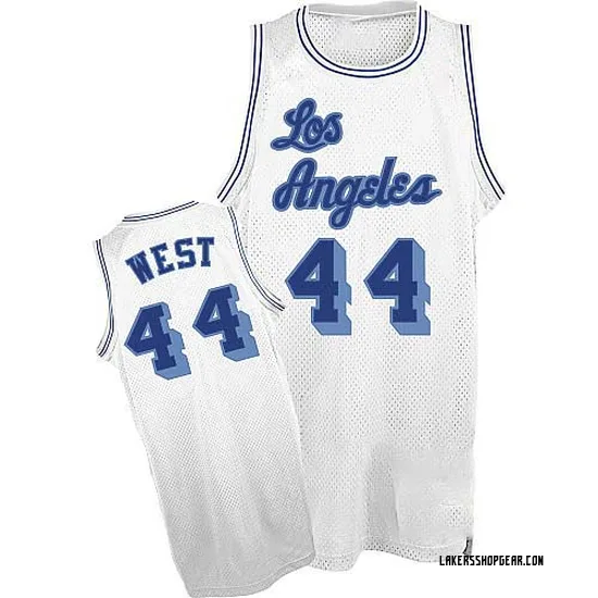 Jerry West Los Angeles Lakers Men's Authentic Throwback Jersey - White