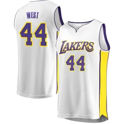 Jerry West Los Angeles Lakers Men's Fast Break Jersey - Association Edition - White