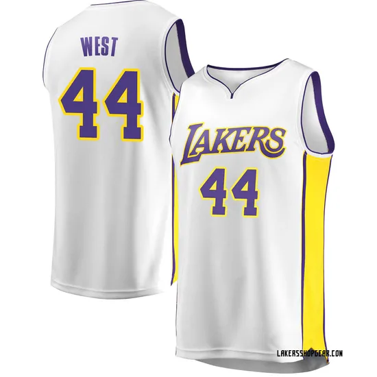Jerry West Los Angeles Lakers Men's Fast Break Jersey - Association Edition - White