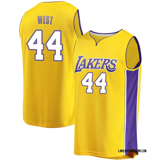Jerry West Los Angeles Lakers Men's Fast Break Jersey - Icon Edition - Gold
