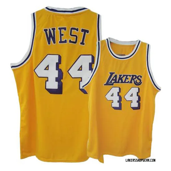Jerry West Los Angeles Lakers Men's Swingman Throwback Jersey - Gold