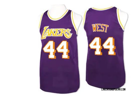 Jerry West Los Angeles Lakers Men's Swingman Throwback Jersey - Purple
