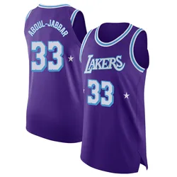 Kareem Abdul-Jabbar Los Angeles Lakers Men's Authentic 2021/22 Jersey - City Edition - Purple