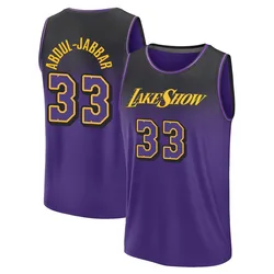 Kareem Abdul-Jabbar Los Angeles Lakers Men's Fast Break 2024/25 City Edition Jersey - Purple