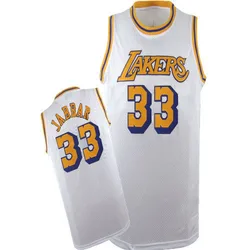 Kareem Abdul-Jabbar Los Angeles Lakers Men's Swingman Throwback Jersey - White