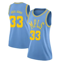 Kareem Abdul-Jabbar Los Angeles Lakers Women's Swingman Hardwood Classics Jersey - Blue