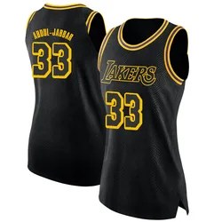 Kareem Abdul-Jabbar Los Angeles Lakers Women's Swingman Jersey - City Edition - Black