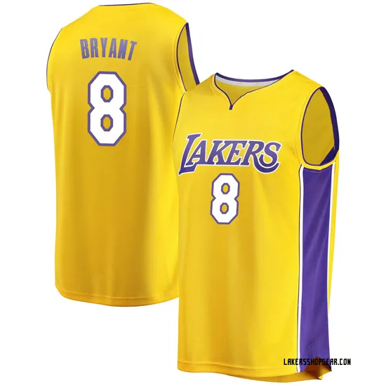 Kobe Bryant Los Angeles Lakers Youth Fast Break Jersey - Icon Edition - Gold