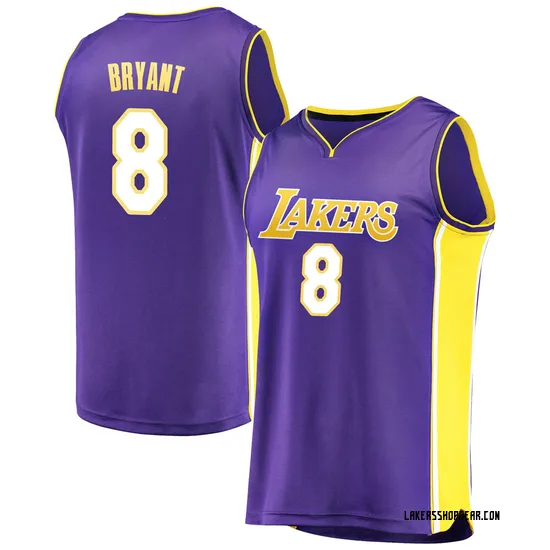Kobe Bryant Los Angeles Lakers Youth Fast Break Jersey - Statement Edition - Purple